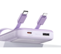 Pin dự phòng Baseus 10.000mAh sạc nhanh 22,5W liền 2 cáp - PPMD10 (C + L)