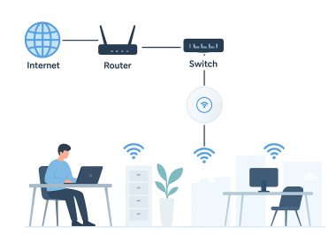 Giải pháp WiFi chuyên nghiệp cho văn phòng – nhà hàng – quán cà phê – hội nghị