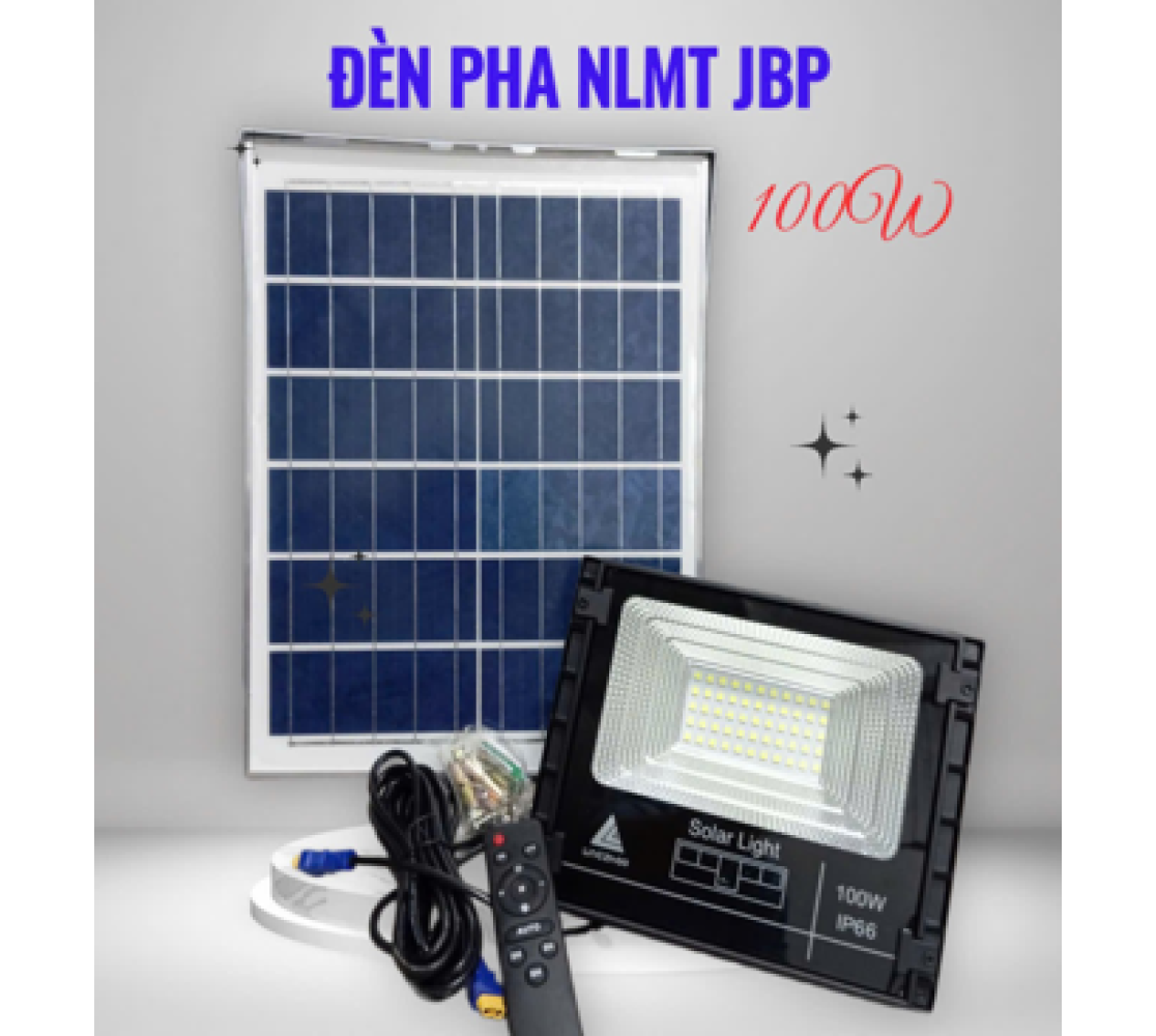 ĐÈN PHA NĂNG LƯỢNG MẶT TRỜI MÃ JBP-100W