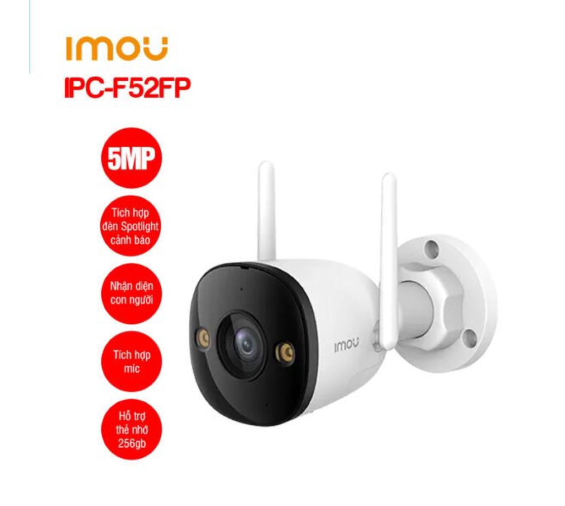 Camera Wifi ngoài trời IMOU IPC-F52FP 5MP