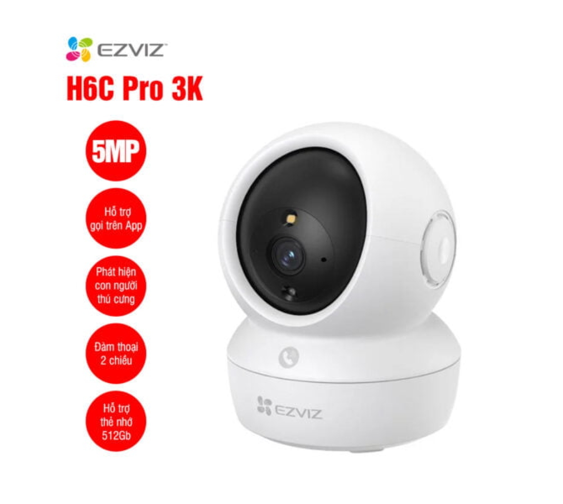 Camera WiFi quay quét EZVIZ H6C Pro 3K 5MP