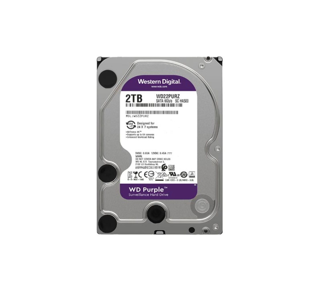 Ổ cứng giám sát WD Purple 2TB WD23PURZ