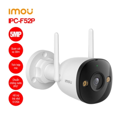 Camera Wifi ngoài trời IMOU IPC-F52P 5MP